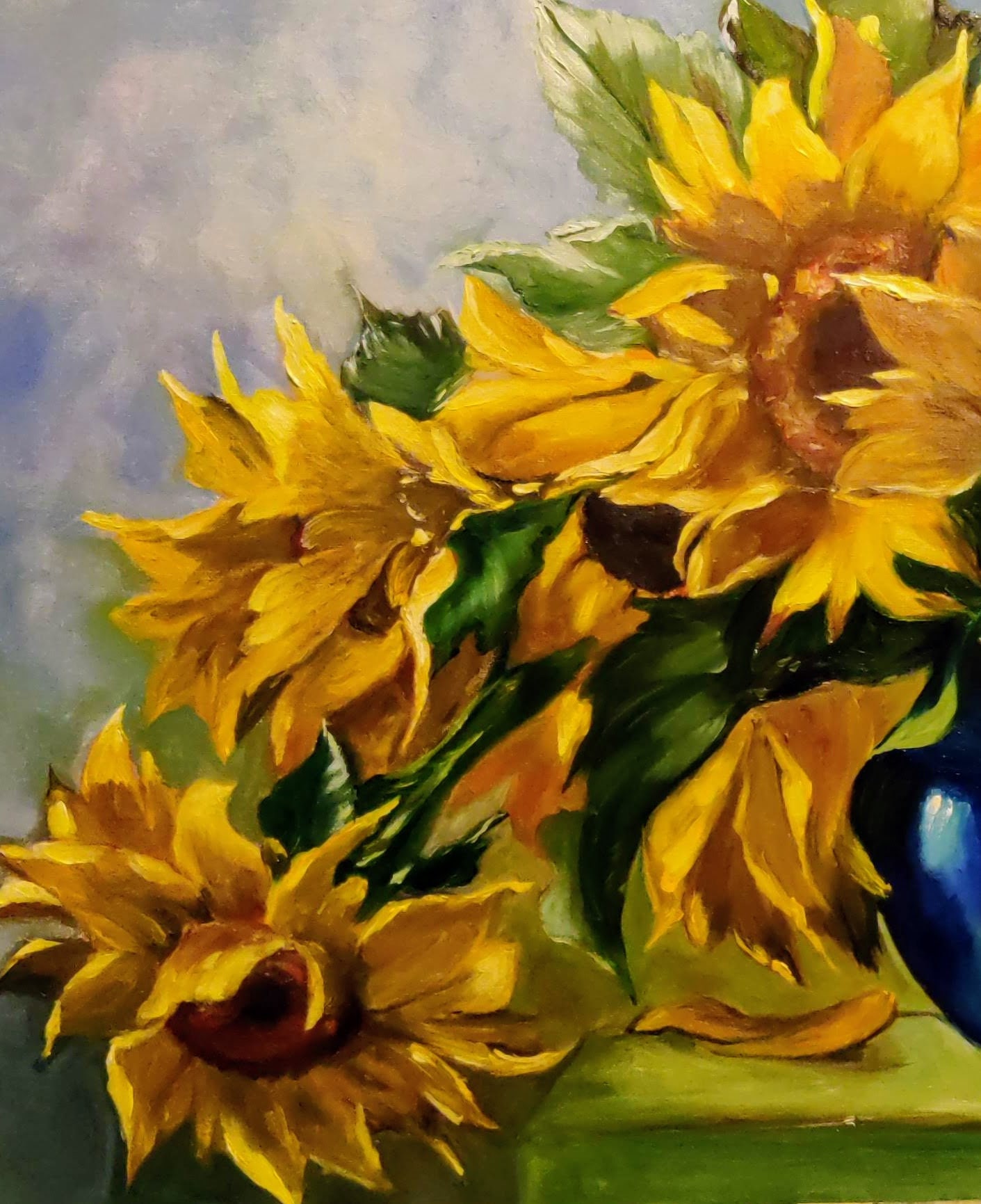 Canvas Art, Sunflowers Oil Paintings. Wall Pictures for Home Decoration  Ol-2007121size 24X30 Inch - China Hand Oil Painting and Unique Oil Painting  price