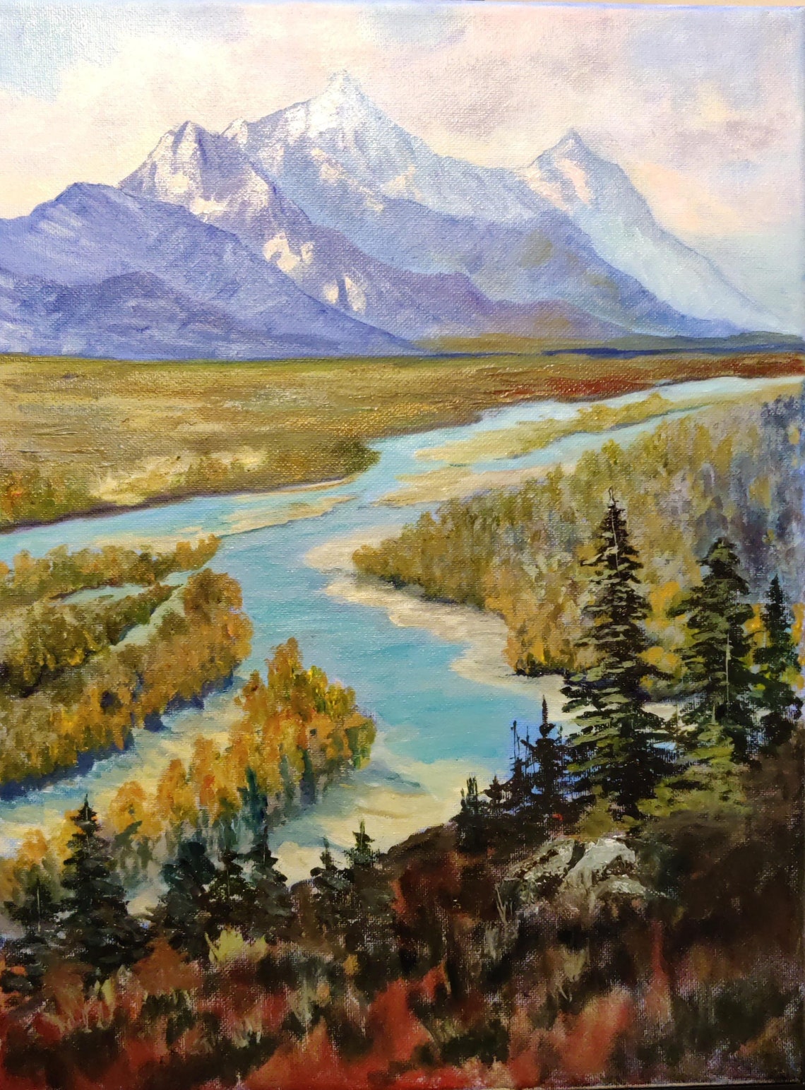 Mountain River. Original Oil Painting on Canvas - Etsy