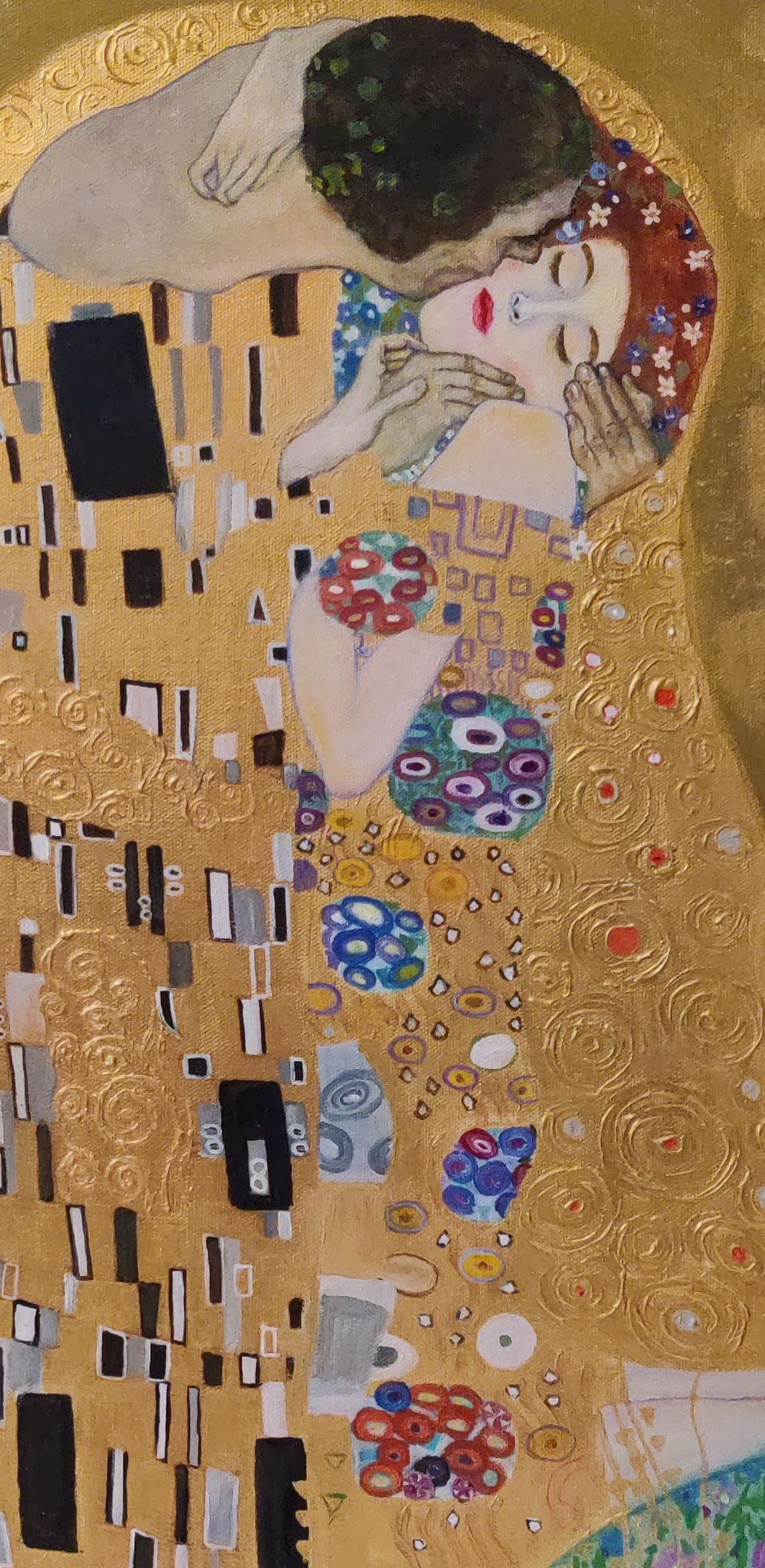 The Kiss - Gustav Klimt, Oil Painting on Canvas 22"x28" Reproduction ...