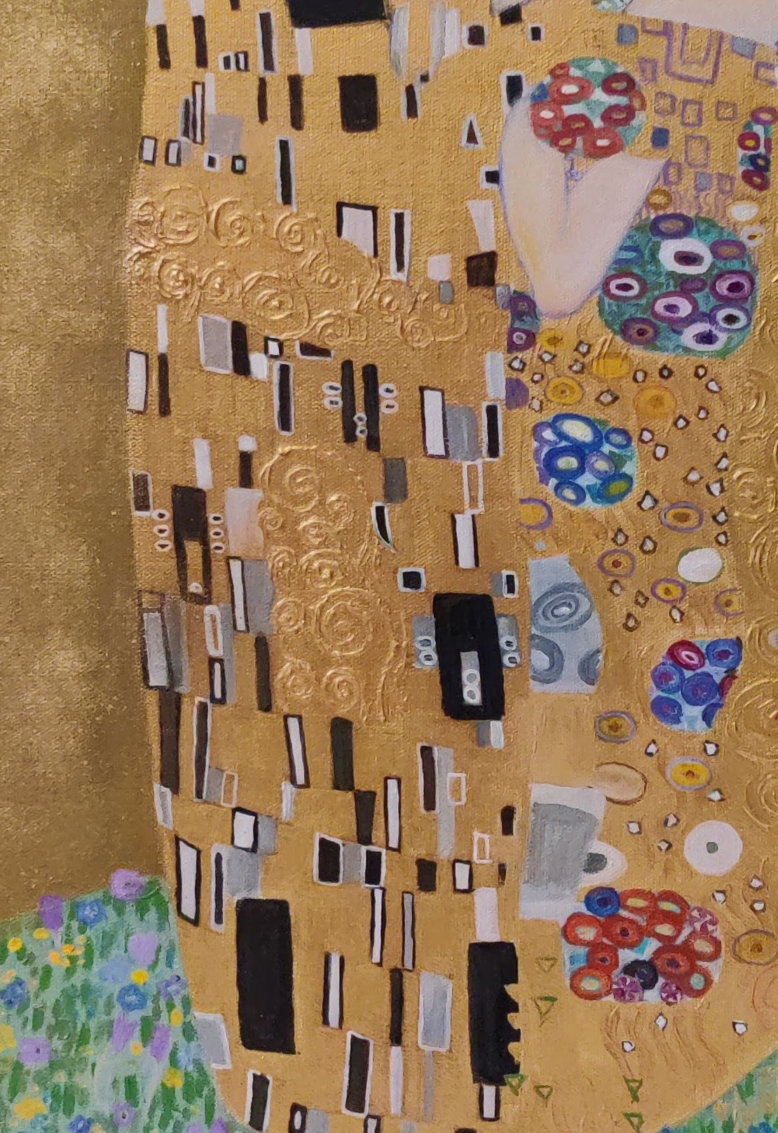 The Kiss - Gustav Klimt, Oil Painting on Canvas 22"x28" Reproduction ...