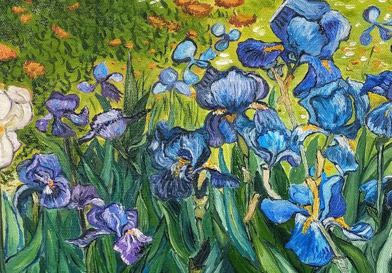 Vincent van Gogh Irises 1890. Oil painting painting on Etsy