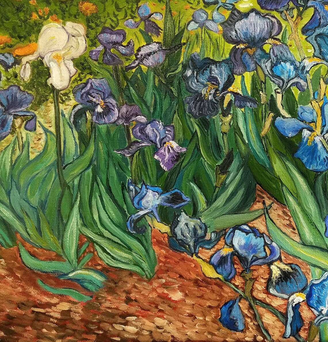 Vincent van Gogh Irises 1890. Oil painting painting on Etsy