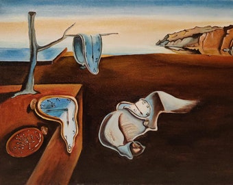 Salvador Dali Oil Painting Based on the Persistence of Memory