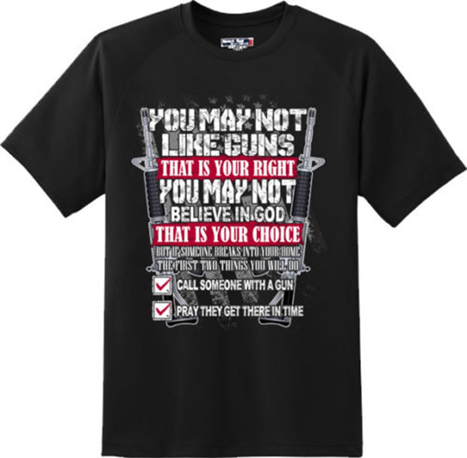 Second Amendment Gun Rights Trump Patriotic USA American Solider Gun T-shirt