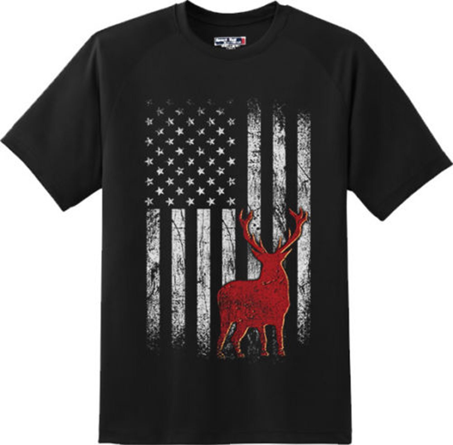 Deer American Flag Hunting Patriotic Cool Gift T Shirt New Etsy