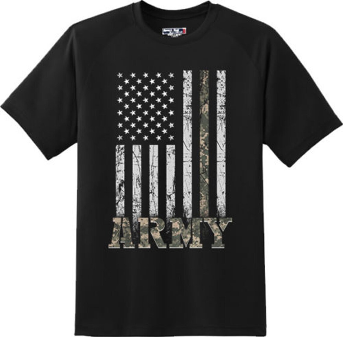 Army Camo US Flag America Veteran Patriotic Gift Cool T Shirt - Etsy