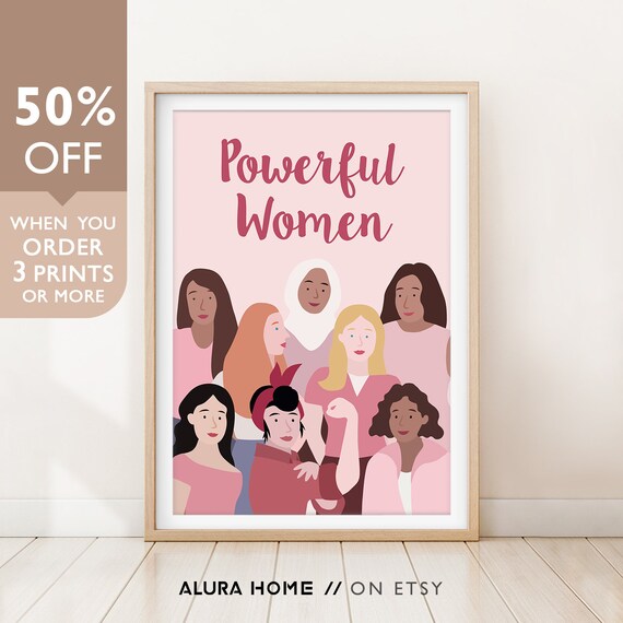Girl Power Poster Girl Nursery Wall Art Feminist Print Etsy