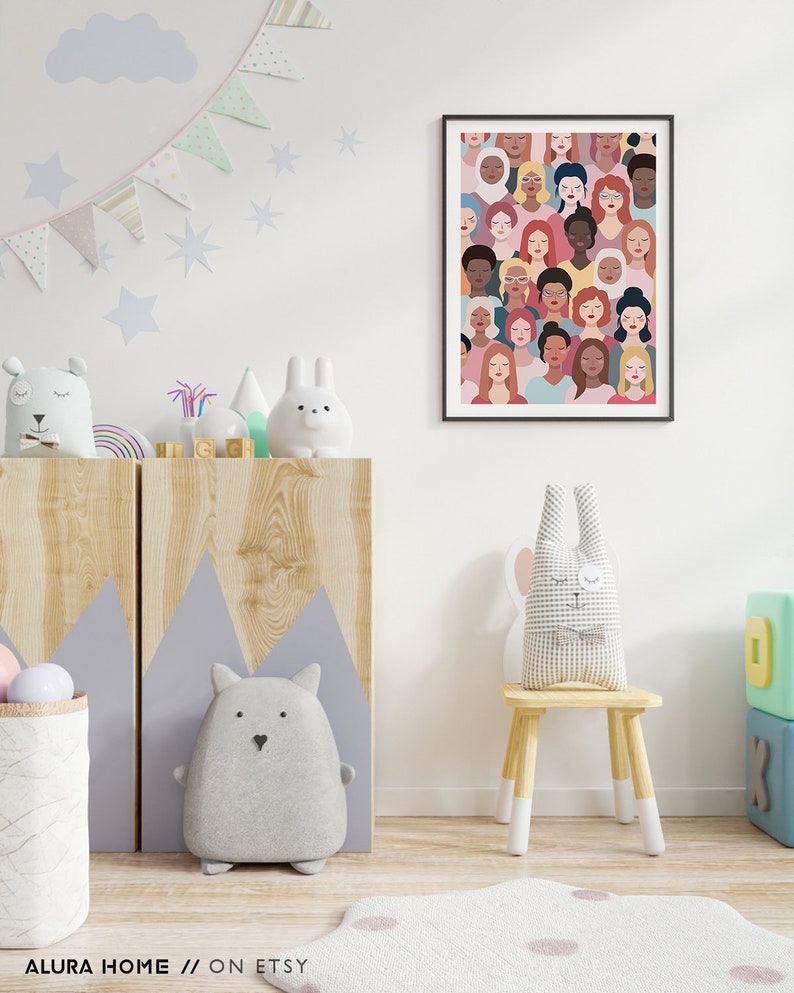 Feminist Poster Feminist Nursery Art Feminist Wall Art Etsy