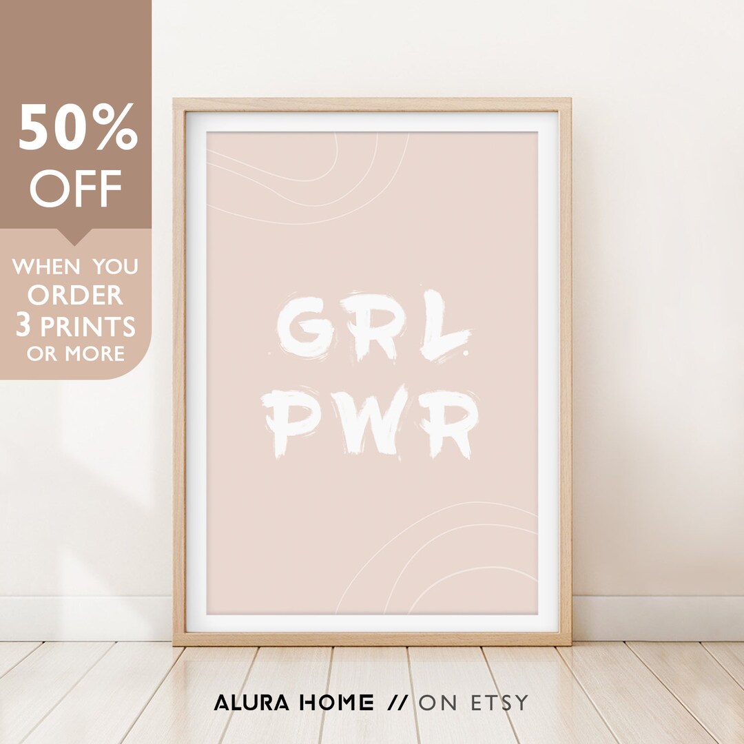 Feminist Poster Girl Power Poster Feminist Nursery Art Etsy