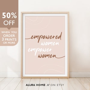 Feminist Poster, Empowered Women Empower Women Print, Feminist Wall Art, Strong Women Poster, Feminist Nursery Art, Inspirational Poster
