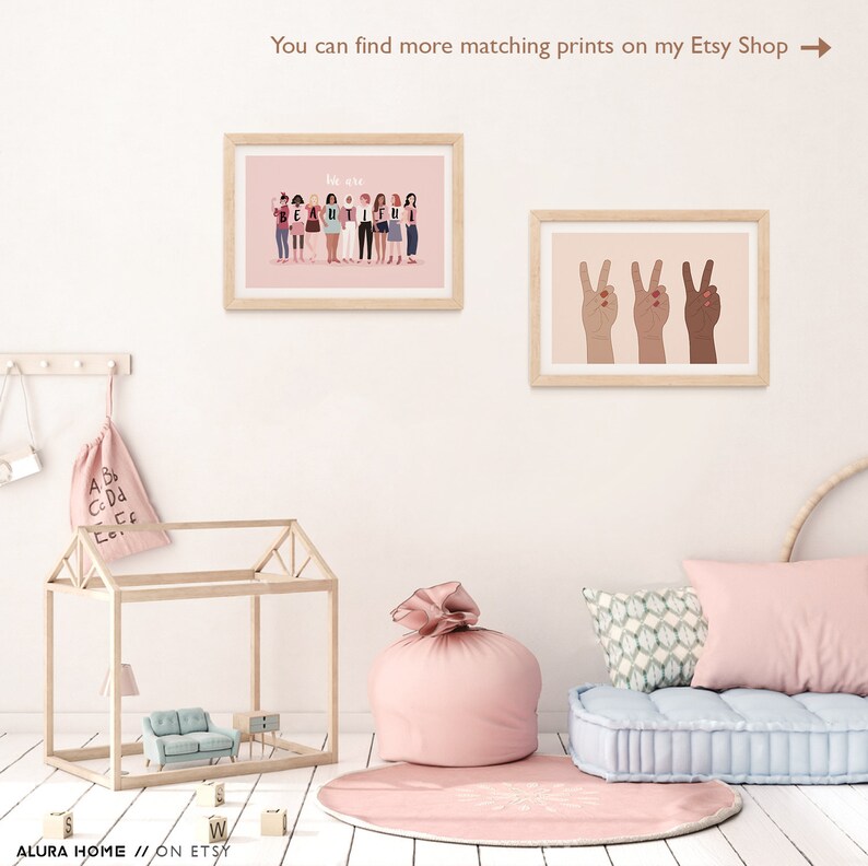 Feminist Print Girl Nursery Wall Art Feminist Wall Art Etsy