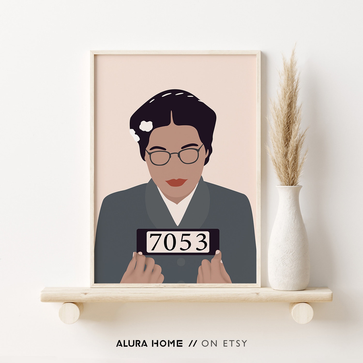 Rosa Parks Poster, Feminist Poster, Rosa Parks Portrait, Civil Rights ...