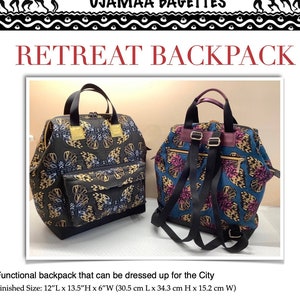 RETREAT BACKPACK - Pattern for a backpack