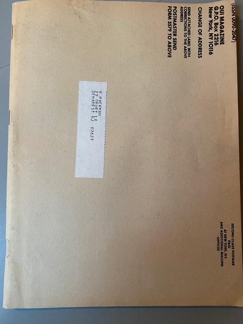 Oui magazine LINDA BLAIR EXORCIST nude October 1982 Ultra Rare Etsy