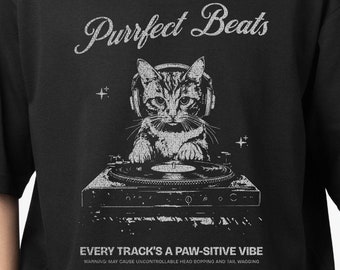 DJ Cat T-Shirt: Funny Music Lover Gift