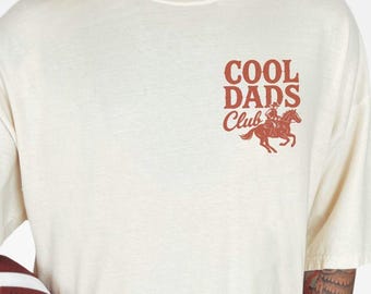 Cool Dads Club Shirt - Cowboy Dad T-Shirt, Comfort Colors Western Shirt, Funny Husband Gift, Wild West Daddy Shirt, Fathers Day Gift for Him