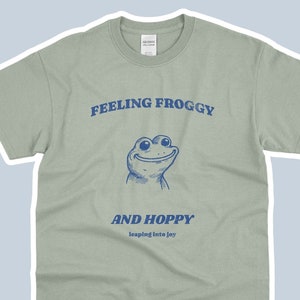 Feeling Froggy T-Shirt: Retro Animal Graphic Tee
