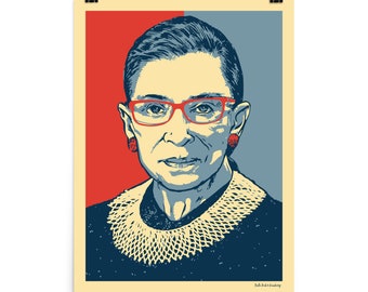 Ruth Bader Ginsburg Poster RBG, 18 x 24 inches, 12 x 16 inches