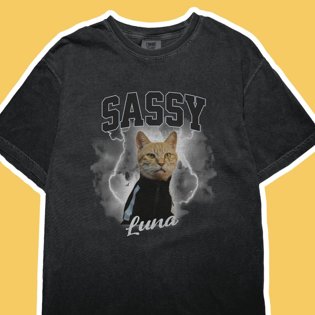 Bootleg Shirt With Custom Face and Personalized Text Comfort Colors Tee ...