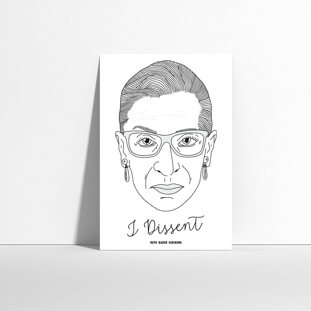 Notorious RBG Poster Ruth Bader Ginsburg Premium Matte - Etsy