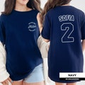 Custom Family Vacation Shirts, Varsity Letters Family Shirt, Custom Name & Text Shirt, Custom Logo Front and Back Print, Personalized Shirts product logo
