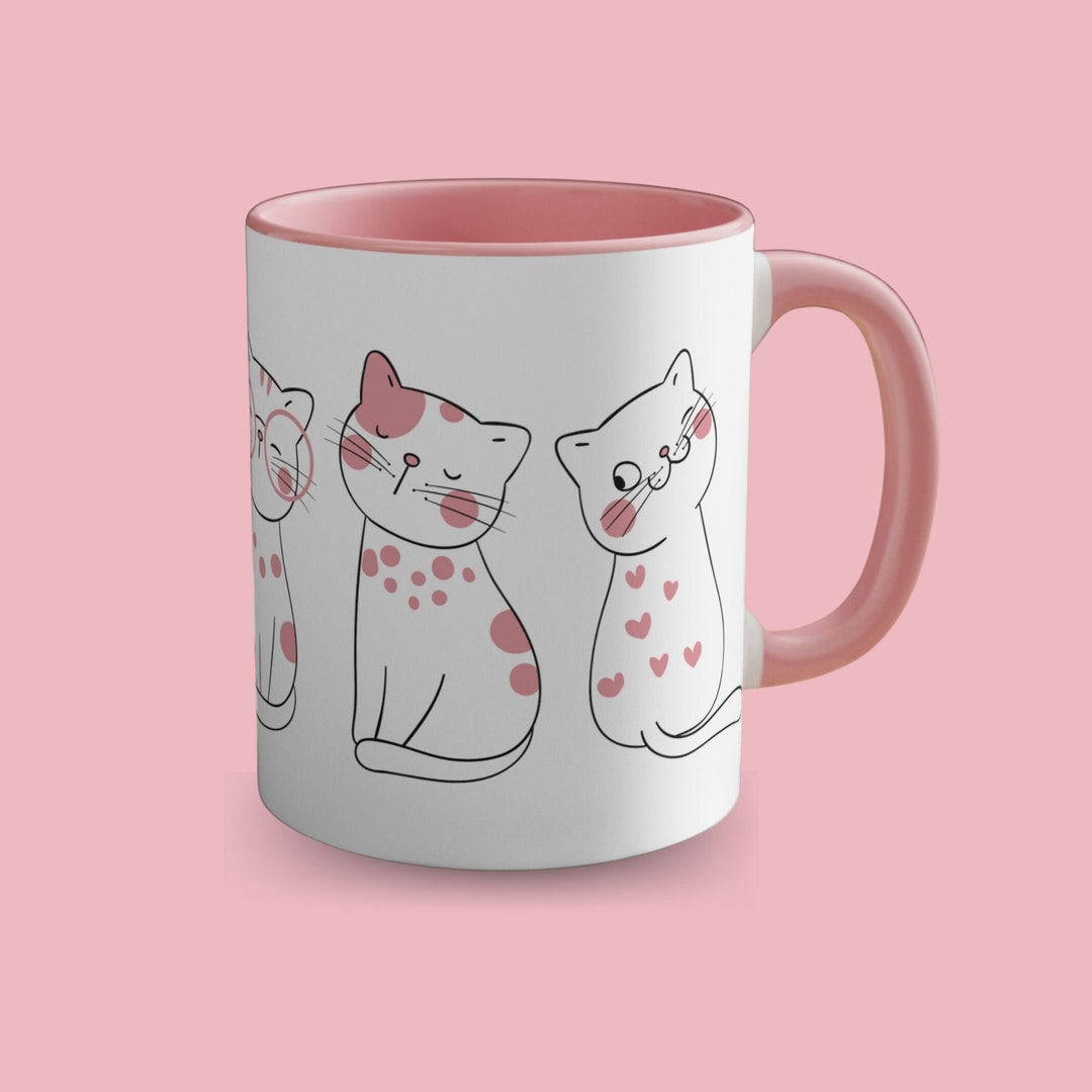 Meow Mug, Cat Mug, Cute Cat Mug, Funny Cat Mug, Cats Mug 11oz or 15oz ...