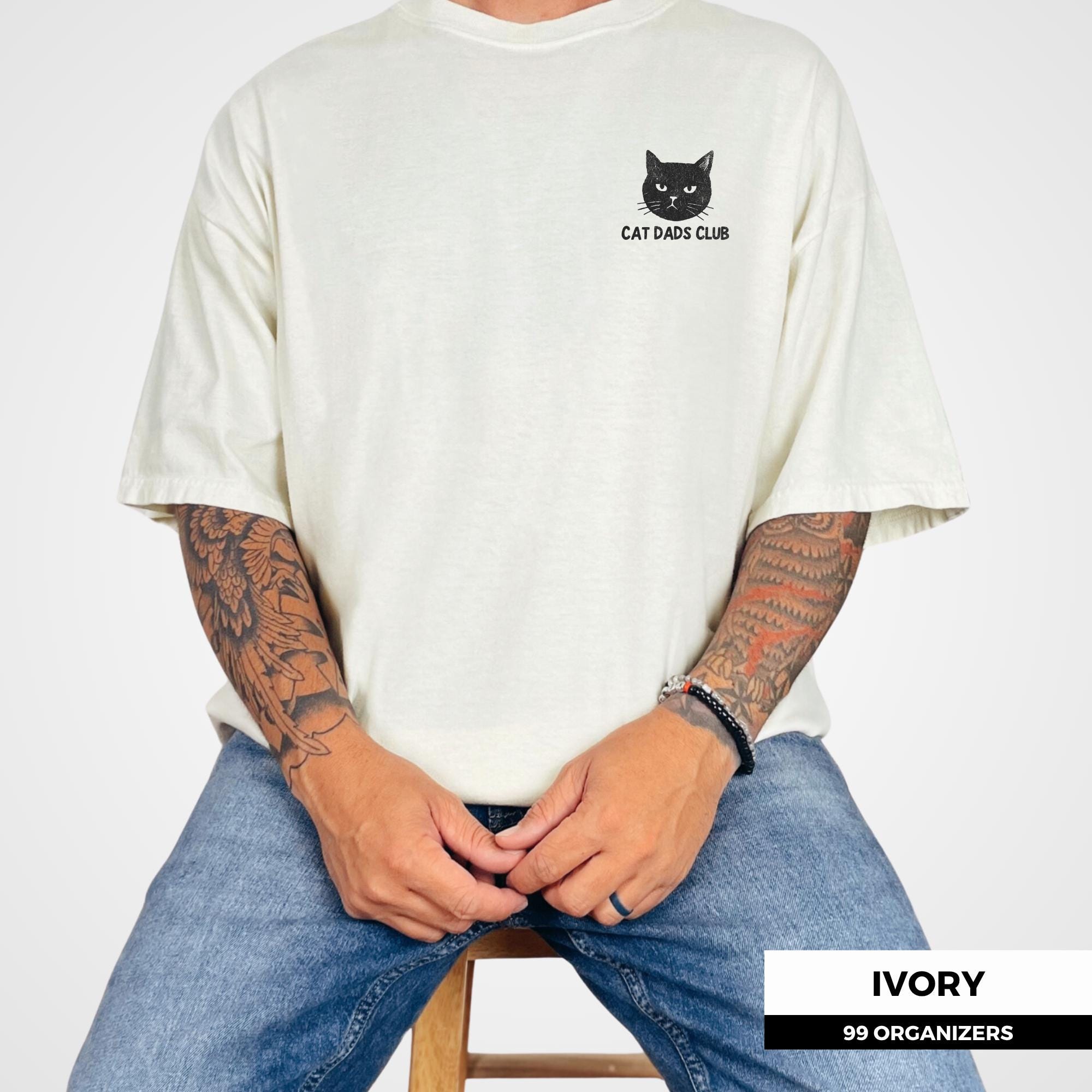 Cat Dads Club Shirt - Funny Dad Shirt, Brthday Gift for Dad, Fun Gift for Him, Cat Dad Gifts, Cat Owner Gifts, Comfort Colors Cat Lover Gift