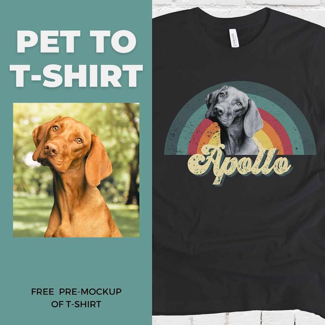 Custom Pet Shirt, Pet Photo Shirt, Personalized Pet Tshirt, Custom Dog