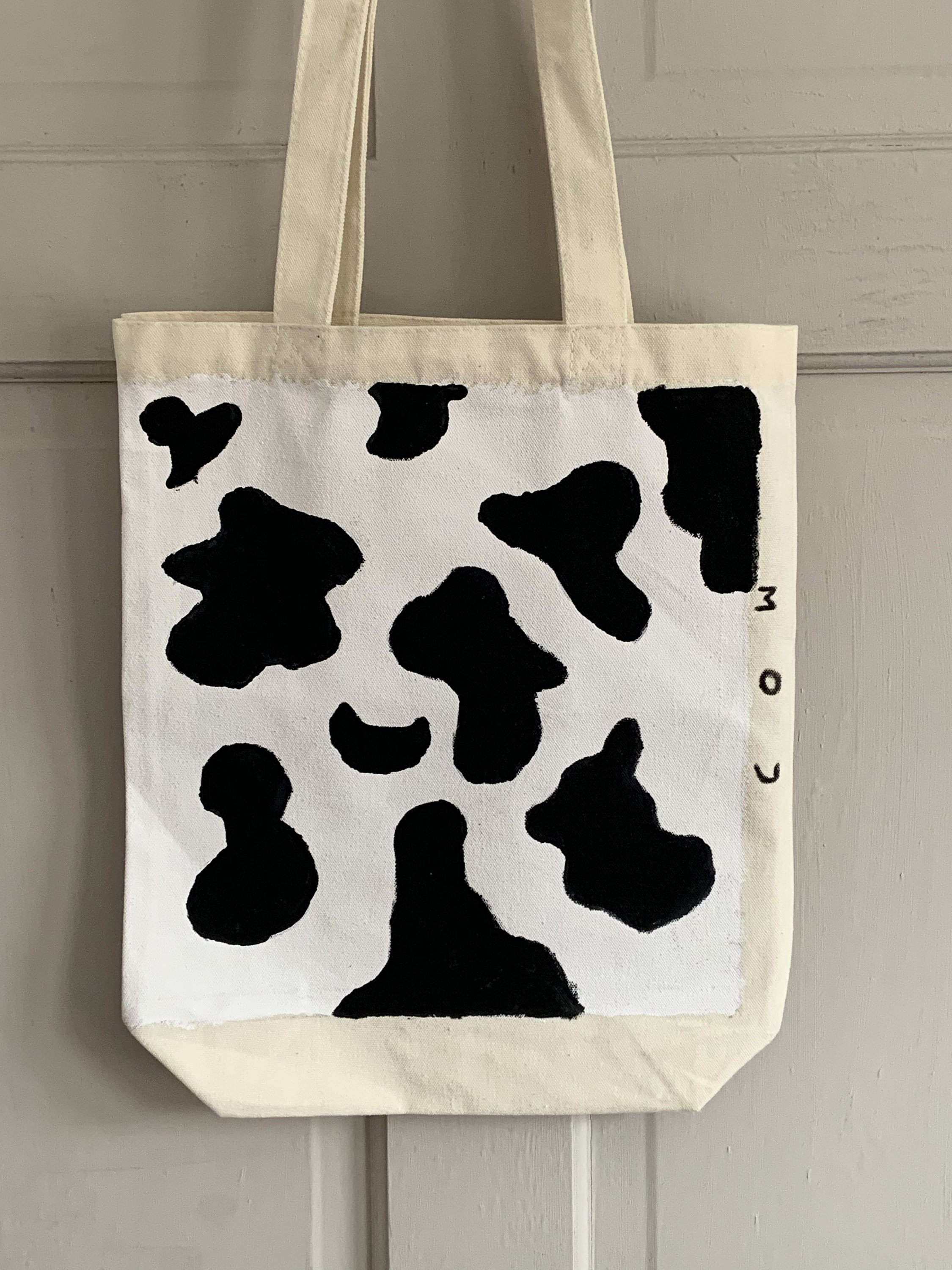 Cow Print Tote Bag | Etsy