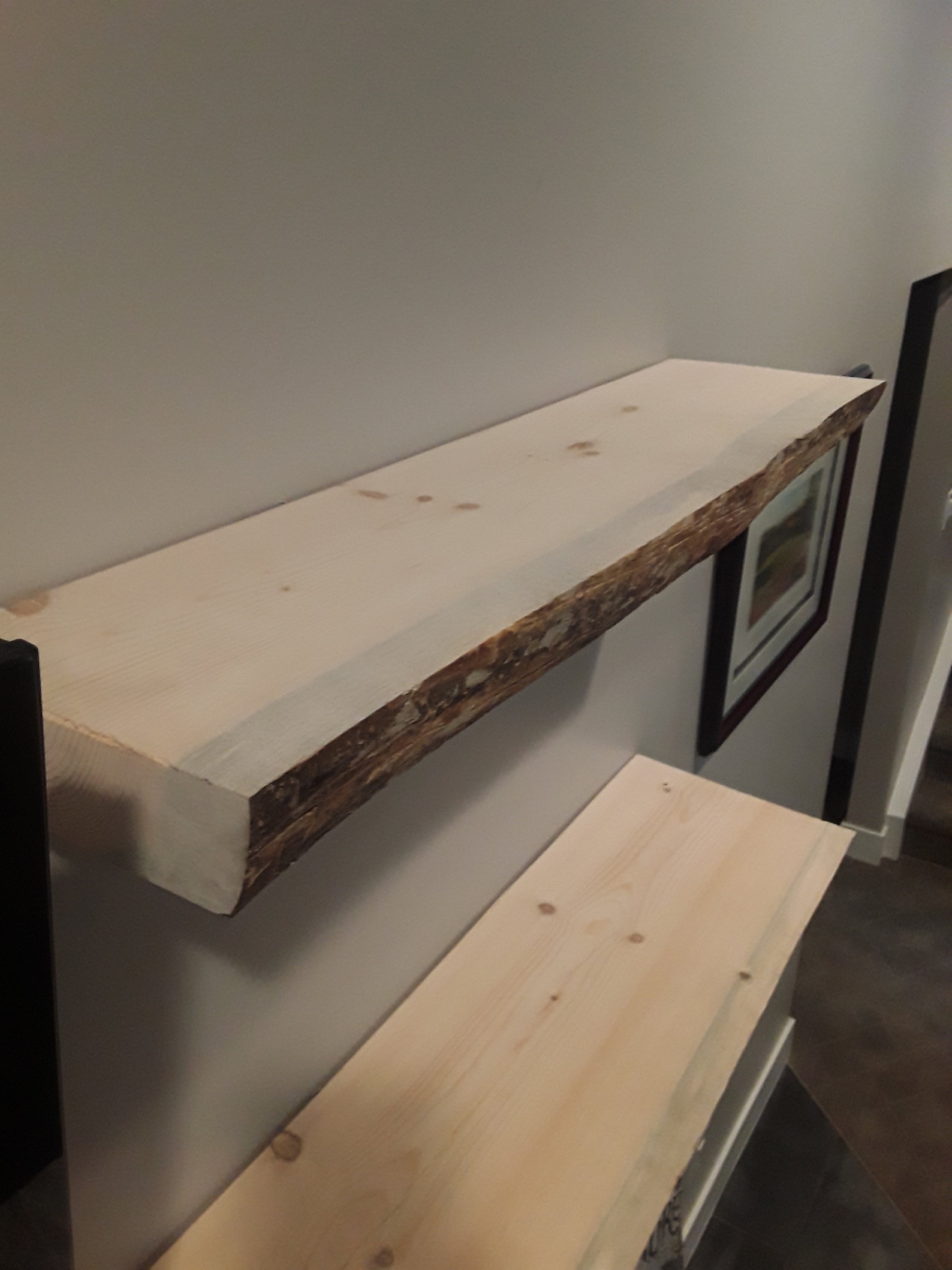 Live Edge Beetle Kill Pine Floating Shelves Etsy