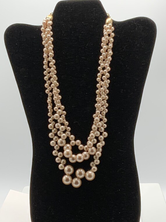 Multi strand pearl necklace by Lia Sophia. - image 9