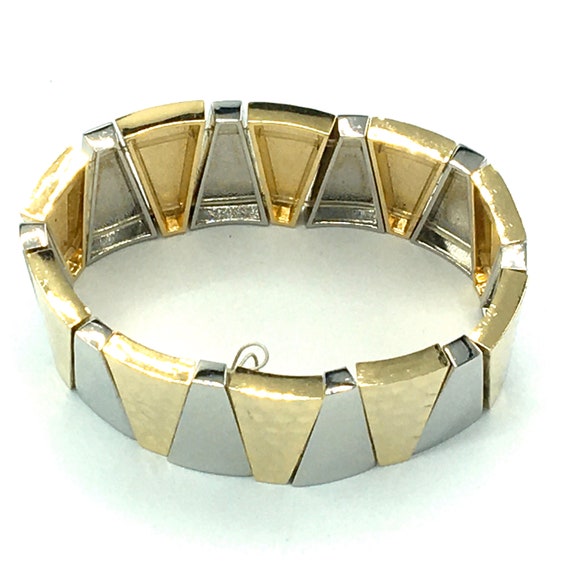 Gold and silver tone bracelet by Lia Sophia, stre… - image 6