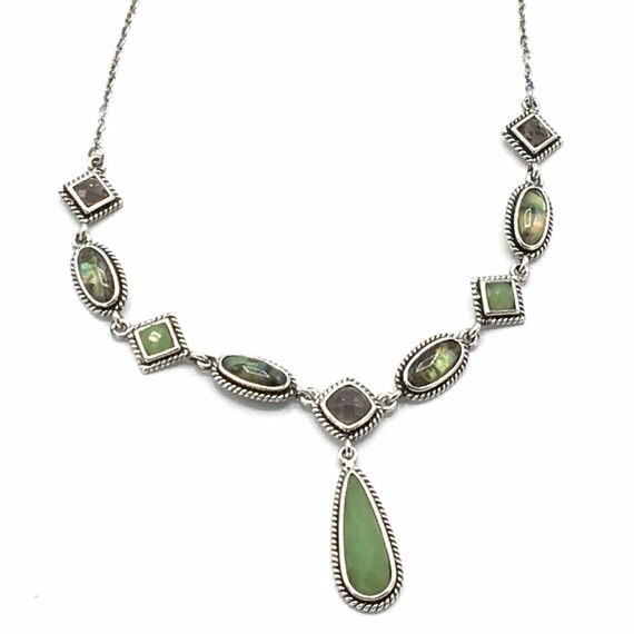Vintage green tone necklace by Lia Sophia - image 9