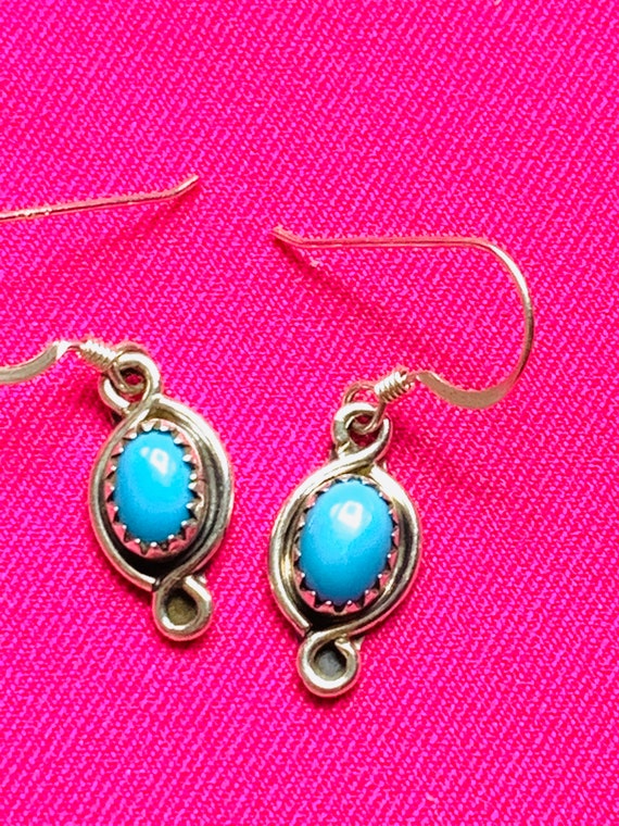 Vintage Turquoise and Sterling Silver, 925 - image 9