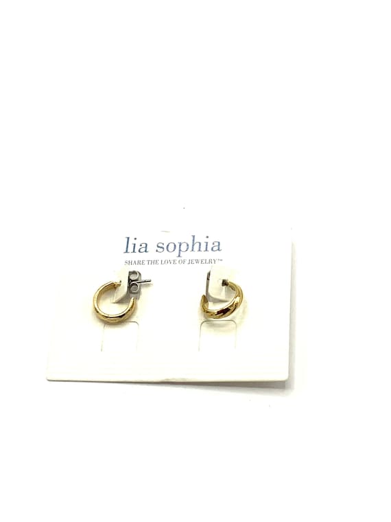 Lia sophia gold hoop earrings best sale