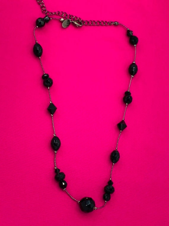 Lia Sophia black tone necklace - image 3