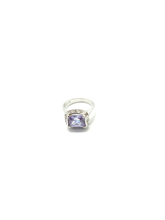 Gorgeous collectible purple and silver tone ring … - image 3