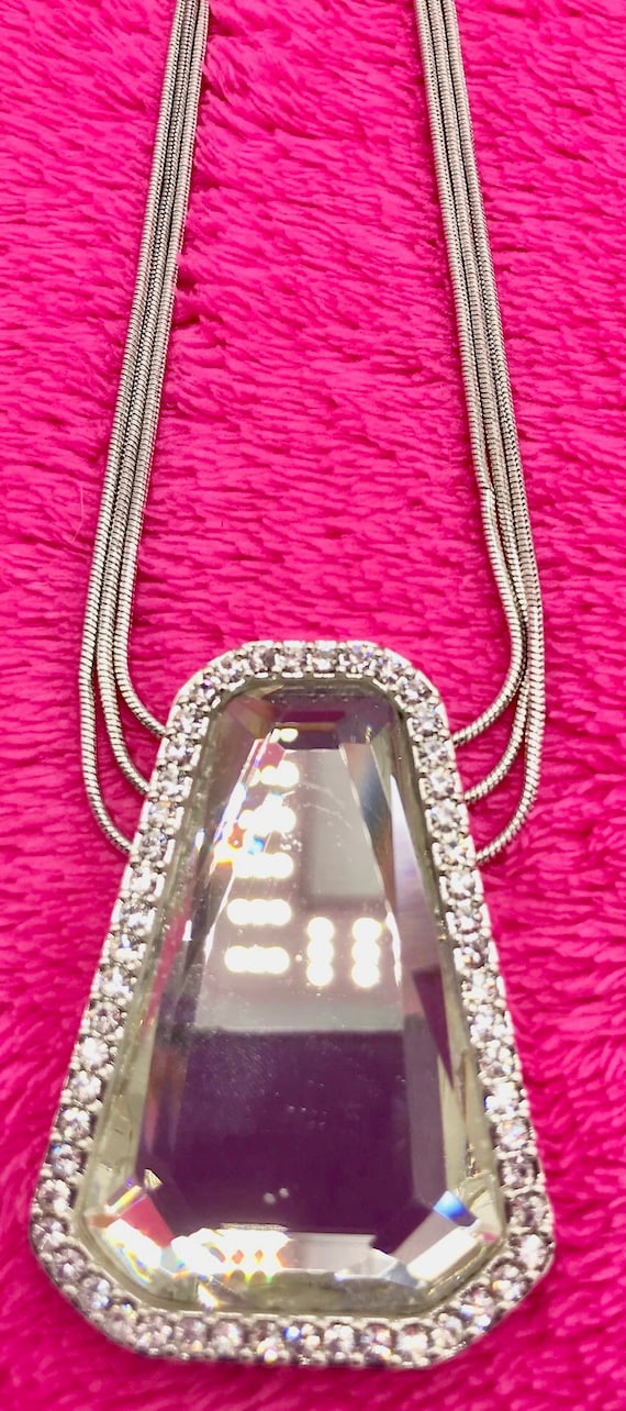 Lia Sophia Crystal Necklace, mirror. - image 6