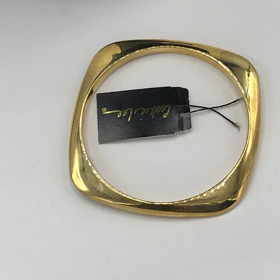Vintage gold tone bracelet by Cookie Lee. - image 8