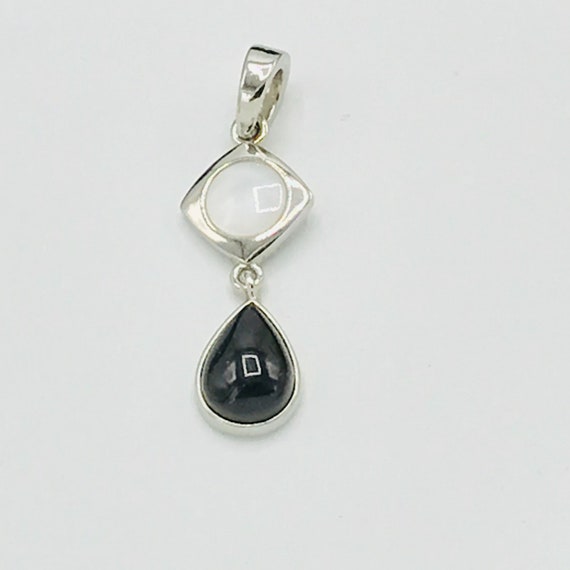 White , silver and black  pendant by Lia Sophia - image 6