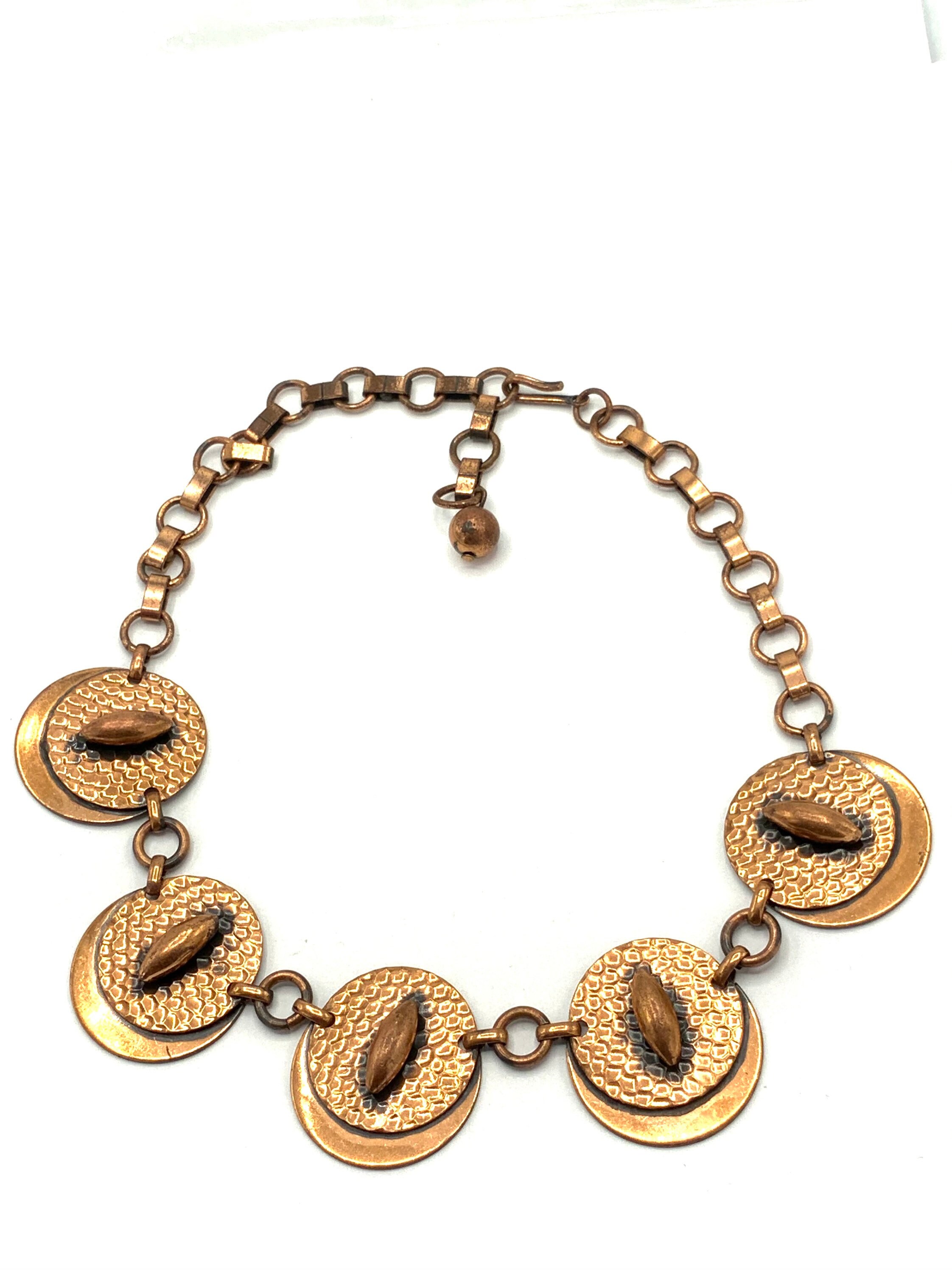 Signé CLAUDE DASQUE collier vintage sautoir en fil d'argent