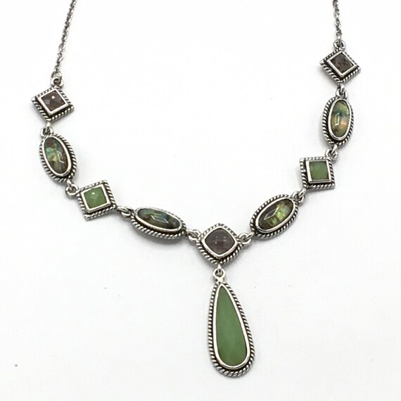Vintage green tone necklace by Lia Sophia - image 6