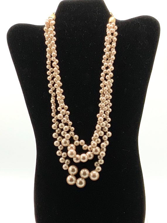 Multi strand pearl necklace by Lia Sophia. - image 4