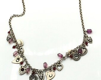 Lia Sophia First date necklace with Creme Druzy Resin Heart 30-33" Lia Sophia First date necklace with Creme Druzy Resin Heart 30-33"