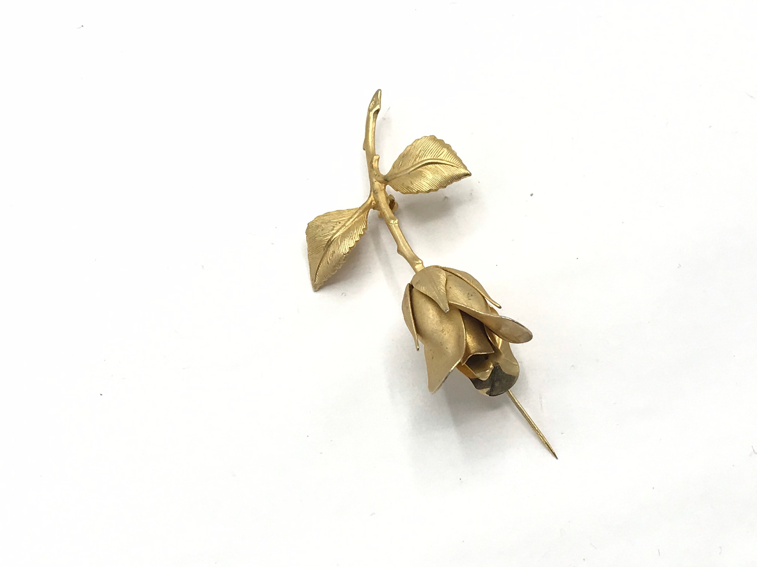 Broche Rétro Rosace - Bijou Vintage En Laiton - Occasion - Fabriqué En France