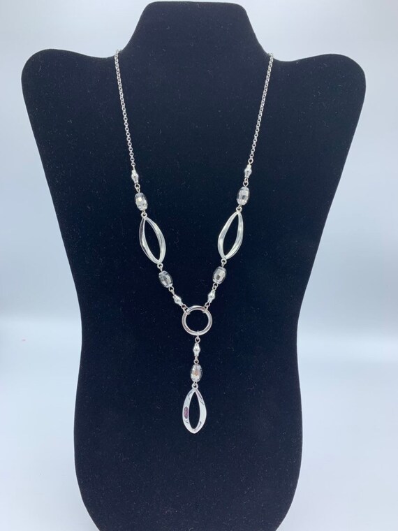Lia Sophia Silver Tone Necklace, Gray - Etsy