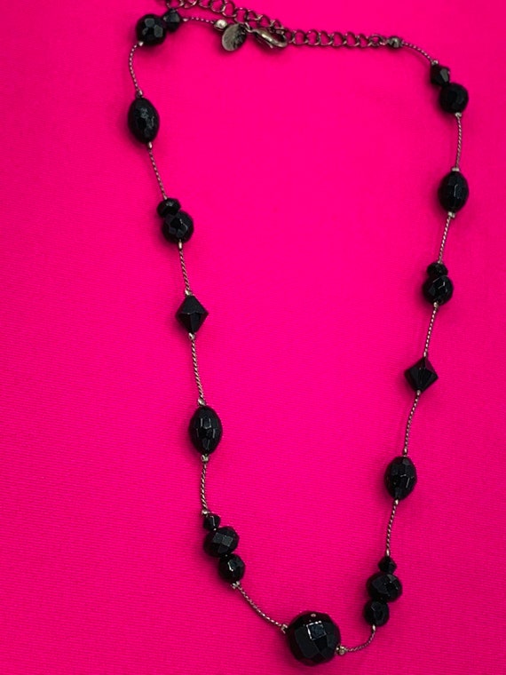 Lia Sophia black tone necklace - image 5