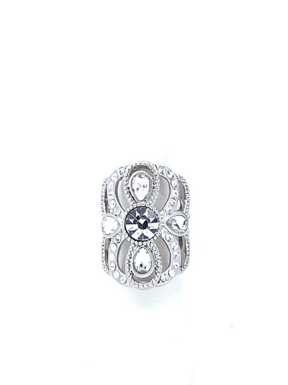 Lia Sophia silver  tone with Rhinestones ring , - image 5