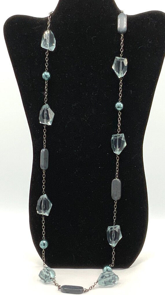 Gorgeous blue clear beads necklace by Lia Sophia.… - image 10