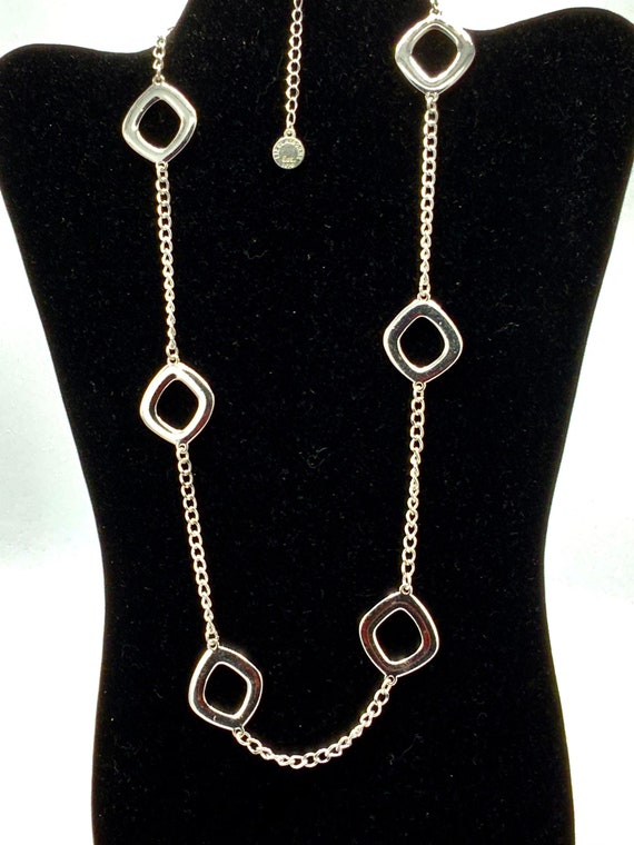 Gorgeous collectible silver tone necklace  by Liz… - image 5